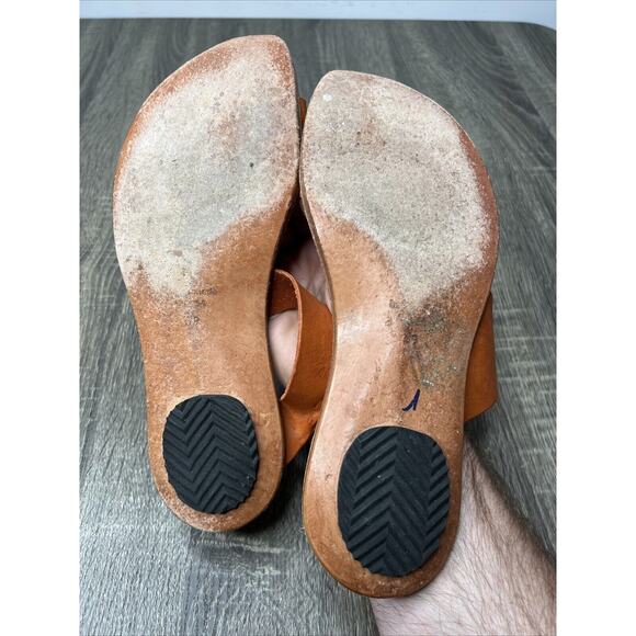 Cydwoq Hillary Toe-Ring Burnt Orange Leather Handmade USA Sandals EU 39 / US 8 - Picture 9 of 9
